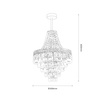 Żyrandol CORAL Black 3xE14 Milagro MLP1585