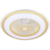 Plafon ZONDA GOLD LED 48W Milagro ML8505 złoty z wentylatorem sterowany pilotem