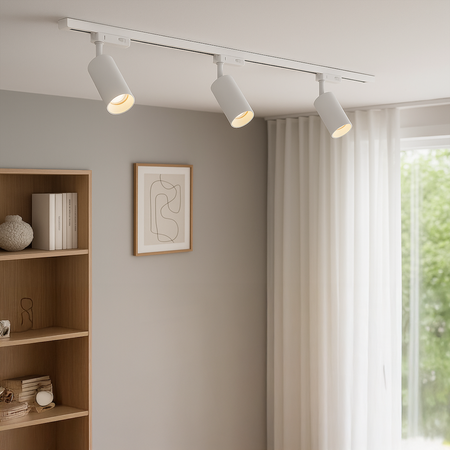 Track Spot Pipe Biały 1xGU10 3-obwodowy Milagro ML2061