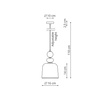 Lampa wisząca Tropea bursztynowa 1xE27 Light Prestige LP-2004/1P S AM