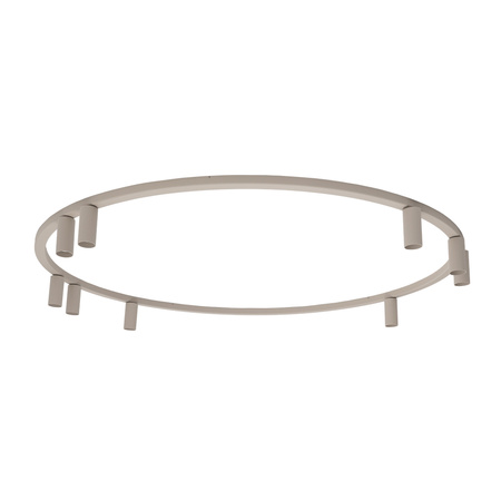 Beżowy pierścień sufitowy średnica ok 130cm z 9 reflektorami 9xGU10 FOURTY ROUND Nowodvorski 11954