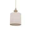 Pojedyńcza lampa wisząca abażur 25cm z lnu AMURA SABIA 1xE27 Tk Lighting 11437