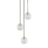 NILOS BLACK / GOLD LAMPA WISZACA 3 TK Lighting 5942