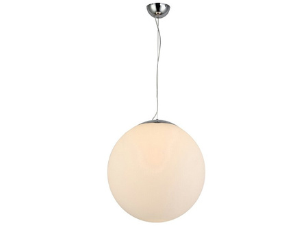 Lampa wisząca White Ball 50 AZ1329 - biała kula E27 Ø50 cm
