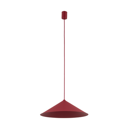 Lampa wisząca burgudnowy stożek o średnicy 40cm LUME M BURGUND 1XGX53 Tk Lighting 11696