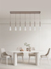 Lampa wisząca siódemka prosta Trompto kaszmirowa Aviano Lighting 7050-724