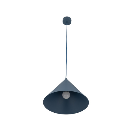 Lampa wisząca w kształcie stożka o średnicy 33,5cm CONO L NAVY 1xE27 Tk Lighting 11415