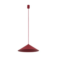 Lampa wisząca burgudnowy stożek o średnicy 40cm LUME M BURGUND 1XGX53 Tk Lighting 11696
