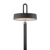 Czarna lampa podłogowa akumulatorowa ładowana na USB także na zewnątrz IP44 AMAG Just Light 19311-18