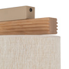 Lampa sufitowa dwa abażury lniane na drewnianej podstawie VIGA SHADE SOSNA 2xE27 Tk Lighting 11769