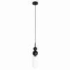 Czarna lampa wisząća szklany klosz + ozdobne kule Maxlight 1xG9 P0641 Nova