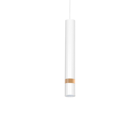 Lampa wisząca Joker Biały / Drewno 1xGU10 Milagro MLP6301