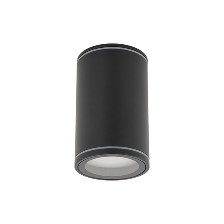 Czarna tuba wysokość 10cm IP44 FLARE BLACK 1xGU10 Tk Lighting 10583