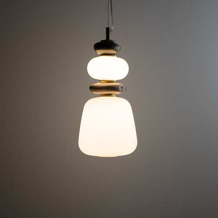 Pojedyńcza lampa wisząca z ceramiki i szkła w stylu Art Deco CERAMIC LED Nowodvorski 11702