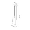 Lampa wisząca LINO 3P  drewno Sollux Lighting SL.1012