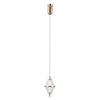 Lampa wisząca pojedyńcza Fuente złota LED 3000K Italux PND-34395-1-HBR