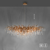 Bardzo duża lampa wisząca 150x75cm gałązki ze szklanymi elementami MOSIĄDZ ICICLE Paul Neuhaus 2031-11