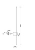 Kinkiet złoty liniowy 90cm LED 3000K Light stick MOD237WL-L11BS3K Maytoni