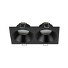 Podwójne oczko wpuszczane czarne IP65 PRISMA DUO BLACK 2xGU10 Tk Lighting 10579