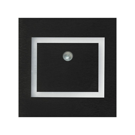 Oprawa schodowa czarna EVRA BLACK 3000K z czujnikiem ruchu 12V Milagro EKS6902