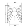 Kinkiet Mariposa skrzydła motyla srebrny LED CCT Light Prestige LP-1715/1W CH