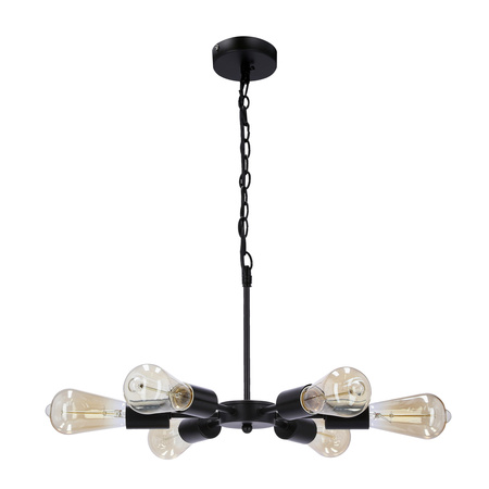 Sparta lampa wisząca czarny 6x60w e27 Candellux 36-09395