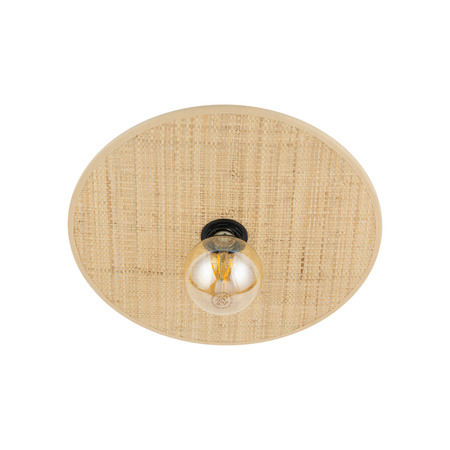 Okrągła lampa sufitowa z rafii o średnicy 38cm CALMA SABIA RAFIA 1XE27 Tk Lighting 11350