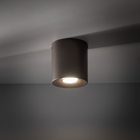 Okragła tuba o średnicy 11cm w odcieniu brązu ORION M NEW BROWN 1XGU10 Tk Lighting 11341