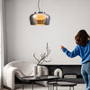 Lampa wisząca o średnicy 38cm z dymionym i białym kloszem INSIEME 38 1xGX53 Candellux Studio 31-50861