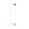 Lampa wisząca Brillant 1 złota LED CCT Light Prestige LP-3303/1P GD