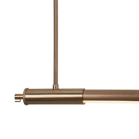 Lampa wisząca liniowa w kolorze szczotkowanej miedzi LED 3000K Maxlight P0659D Flusore
