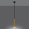 Lampa Wisząca LAGOS 1 złoty połysk Sollux SL.1200