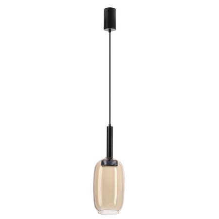 Lampa wisząca z bursztynowym szklanym kloszem BUENO 1xGX53 Candellux Studio 31-50458
