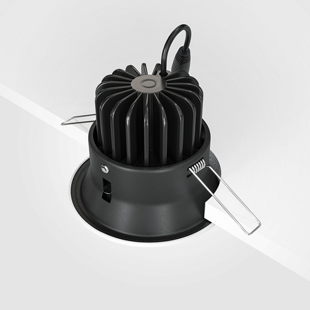 Białe oczko podtynkowe 9,8cm LED 4000K Yin DL031-L12W4K-W Maytoni