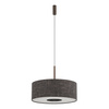 Lampa wisząca o średnicy 50cm z abażurem w kolorze czarny melanż 1xE27 AMARELA M Nowodvorski 11659