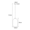 Lampa wisząca K-5731 z serii VILAR Kaja Lighting