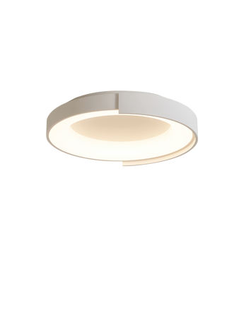 MaxLight Plafon LED 50W 3000K CRI90 biały Ø40 cm, metal+akryl - zintegrowane źródło (IP20)