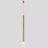 Lampa wisząca cienka złota tuba do łazienki Elin 1xLED 3000K IP44 PL0123-GD Yaskr
