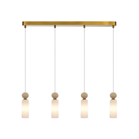 Lampa wisząca Santos mosiężna 4xG9 Italux PND-95331-4-BRSS