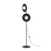 Czarna lampa podłogowa dwa szklane klosze 2xG9 SLATE BLACK GLASS Tk Lighting 16136