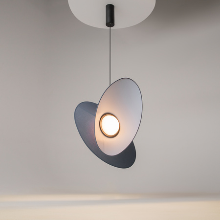Nowoczesna lampa wisząca z czarnej tkaniny LED 3000K Evolution MOD396PL-L10BL3K Maytoni