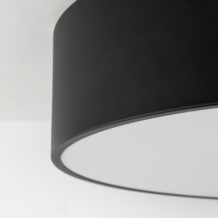 Lampa sufitowa okragła czarna do łazienki 50cm LIVO BLACK L IP54 4xE27 Tk Lighting 10988