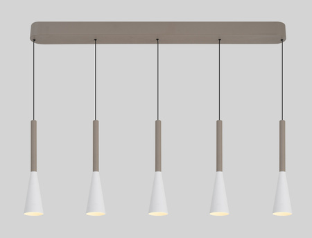 Lampa wisząca piątka prosta Trompto kaszmirowa Aviano Lighting 7050-524