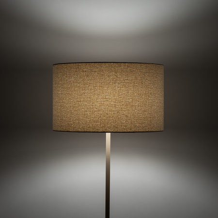 Lampa podłogowa w kolorze sabia z bezowym abażurem 1xE27 VELLUM SABIA Tk Lighting 16168