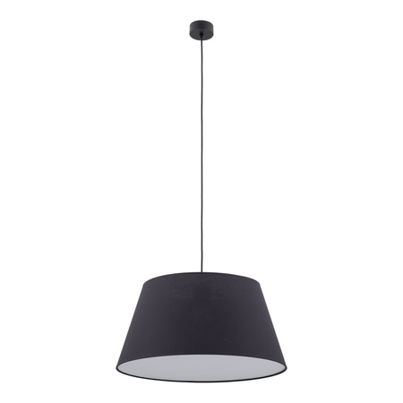 Lampa wisząca czarny materiałowy stożek FORMO BLACK 1xE27 Tk Lighting 11318