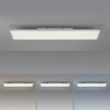 Prostokątna biała lampa sufitowa 100x25cm FLAT Just Light 16534-16-O sterowana pilotem