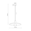 Metalowa brązowa lampa wisząca o średnicy 41cm ASTRA BROWN 1XE27 Tk Lighting 10964