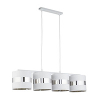 Lampa wisząca poczwórna biel i srebro PARIS TK Lighting 4386