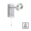 Kinkiet łazienkowy w kolorze aluminium LED 3000K IP44 SILEDA Paul Neuhaus 9785-96
