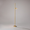 Prosta lampa podłogowa z reflektorem w kolorze mosiężnym LED 3000K Thin MOD395FL-L28BS3K Maytoni